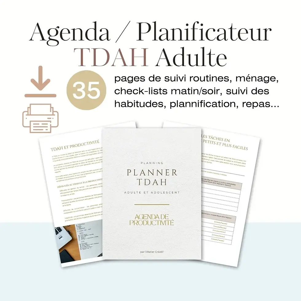 Miniature : Agenda - Planner TDAH Adulte PDF