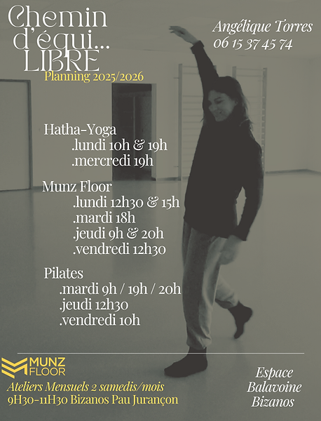 COURS YOGA MUNZ FLOOR ET PILATES PAU JURANCON BIZANOS