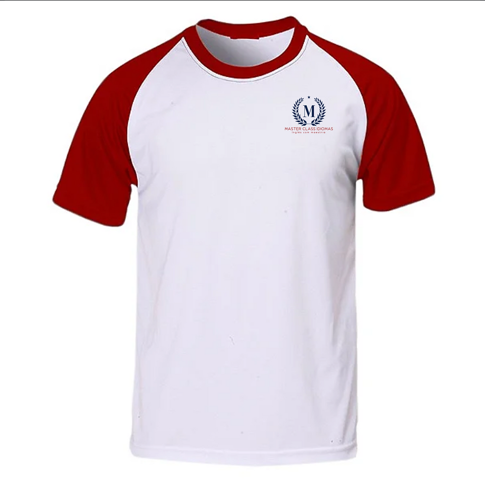 Camiseta escolar Vermelho