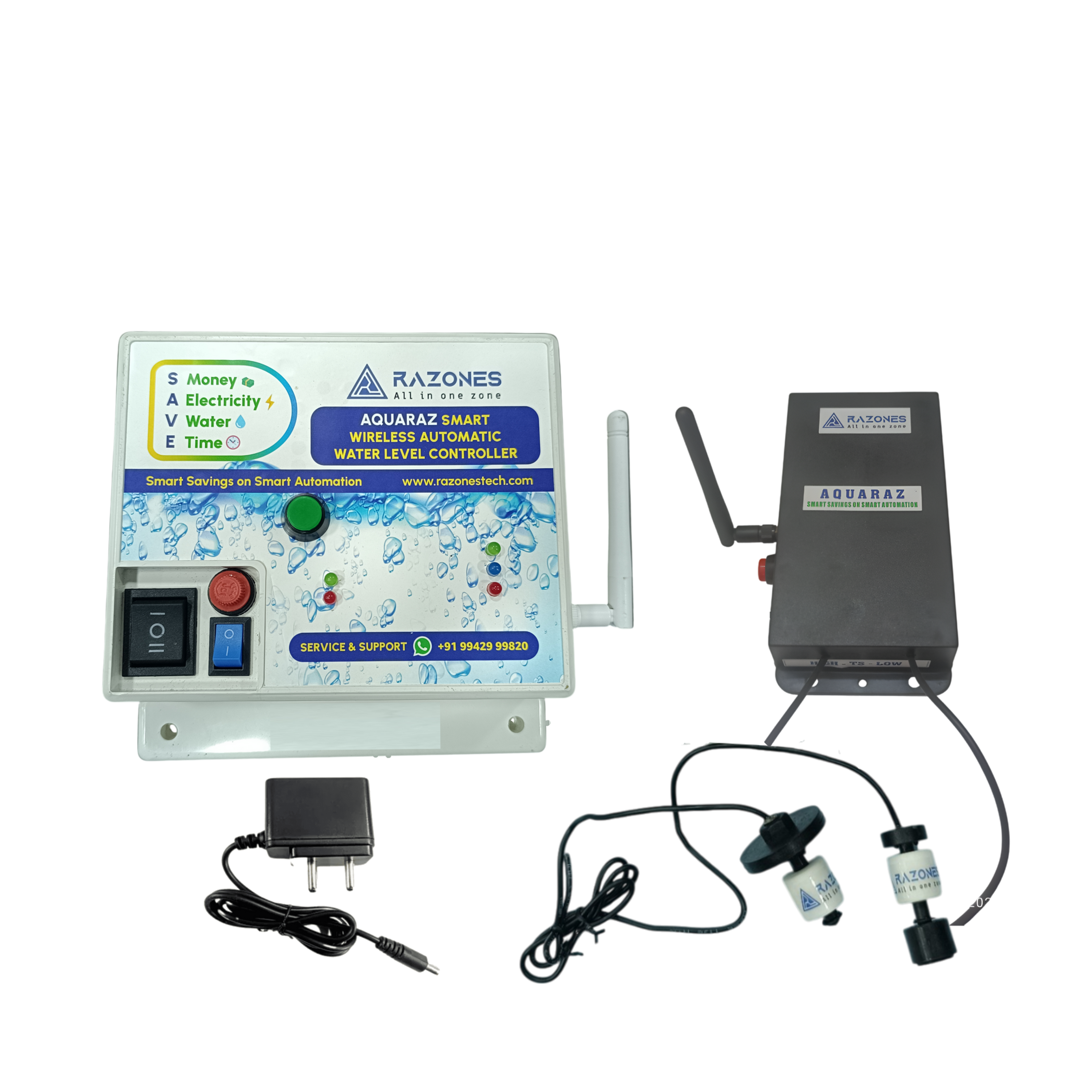 AQUARAZ DUO  – (+Sump) Wireless Smart Fully Automatic Water Level Controller