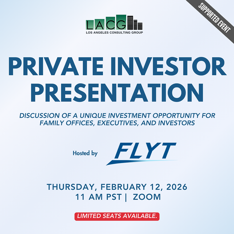 Private Investor Presentation