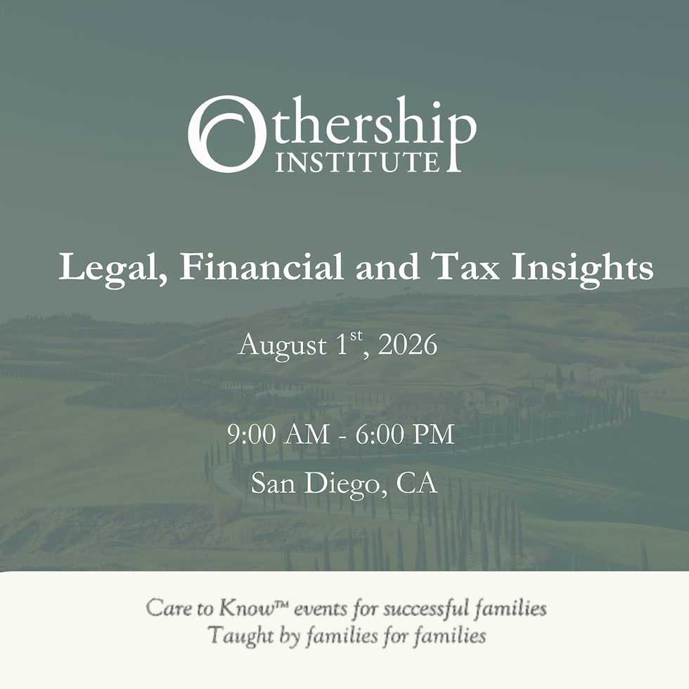 Legal, Financial, and Tax Insights