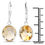 Thumbnail: Earrings: 9.60 Carat Genuine Citrine .925 Sterling Silver