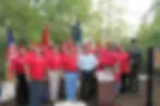 Marine Corps League members at dedication event
