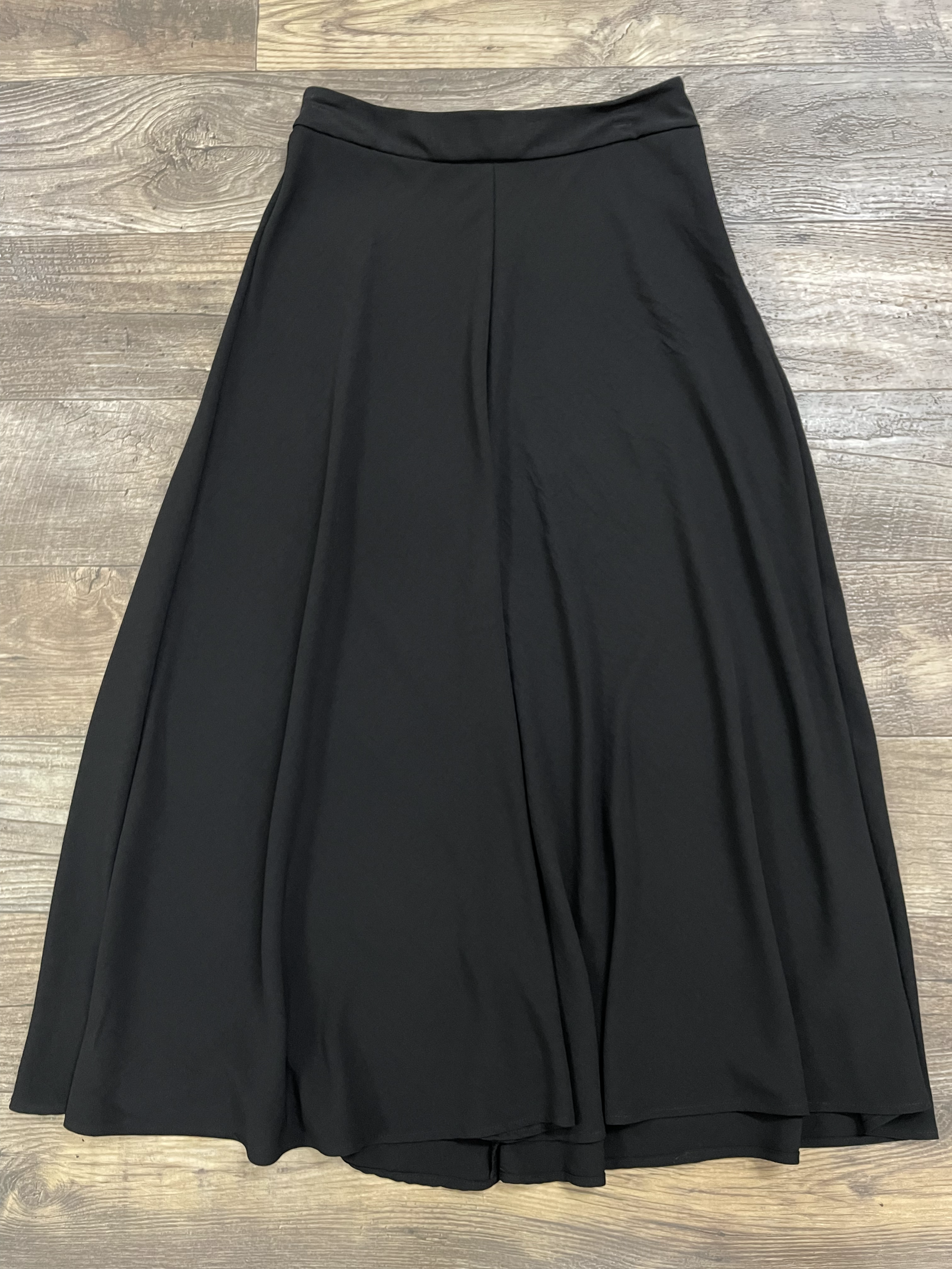 Long Black Flare Skirt