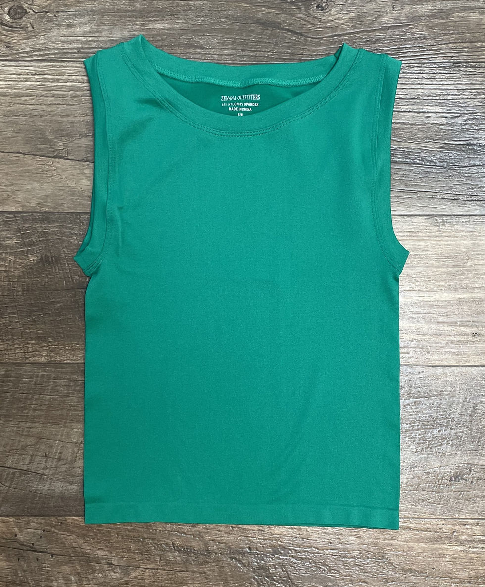 Thumbnail: Crop Top Tank Green