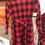 Thumbnail: Red Buffalo Check Dress