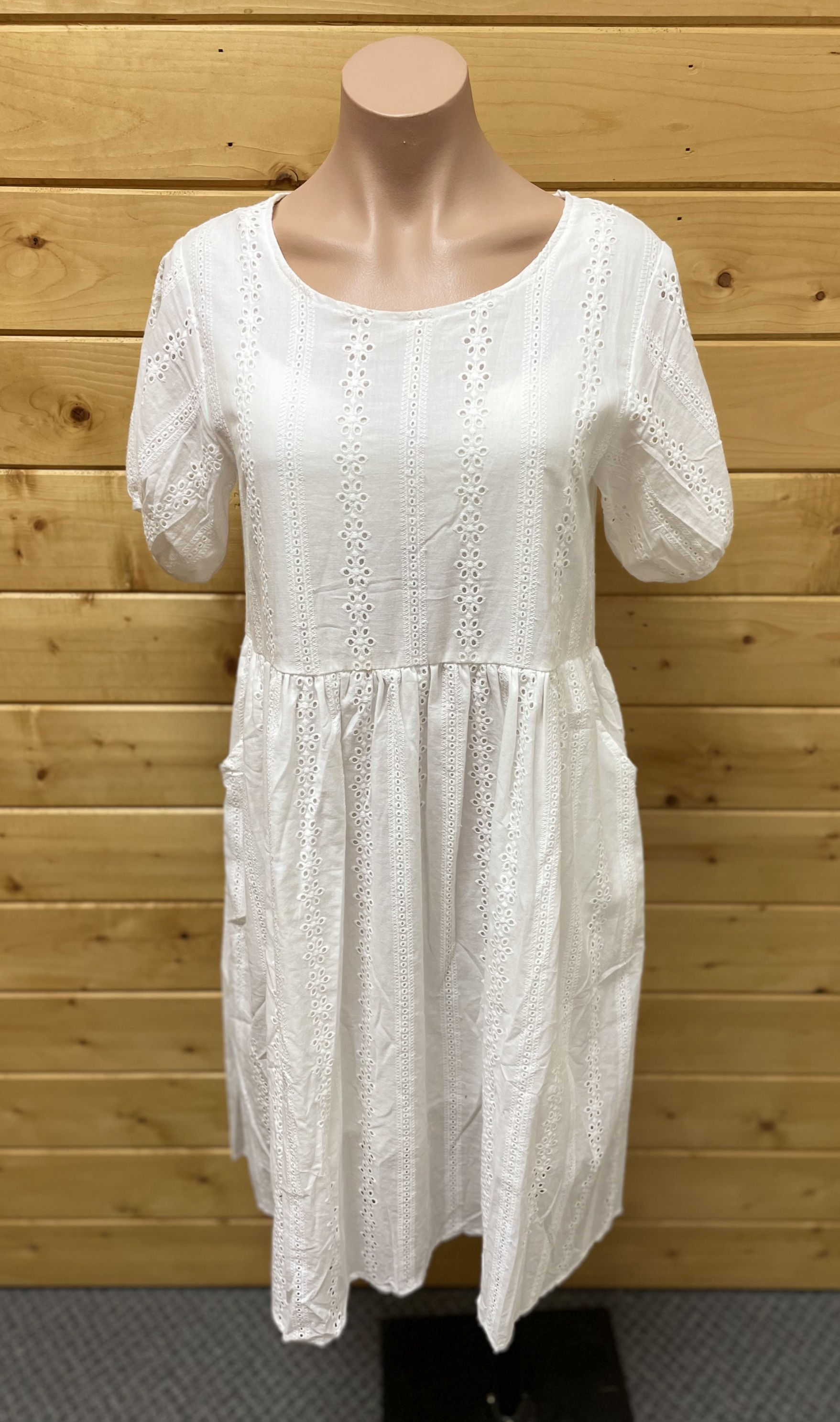 White Eyelet Dress