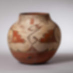 1890s Zia Pueblo storage jar with rounded shoulder and neck band