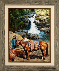 Lisa Delisi (b. 1961) “Stopping at the Falls”