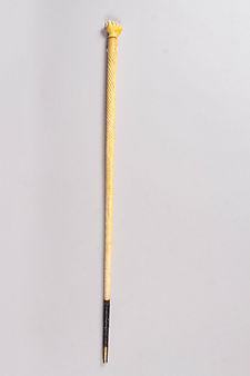 Antique American Scrimshaw Cane with Fist