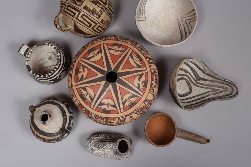 Native American pottery artifacts for sale in Lusher Auction