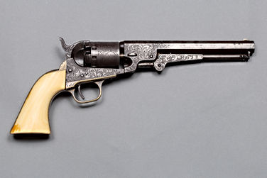 Manhattan Fire Arms Engraved Navy Revolver Model IV