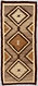 Eyedazzler runner in nice neutral shades, 74 1/2 x 33"; New Mexico Collection
