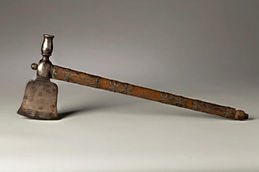 Rare Colonial British Peace Pipe Tomahawk, Mid 18th Century