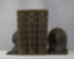 Bronze chief sculpture bookend, antique