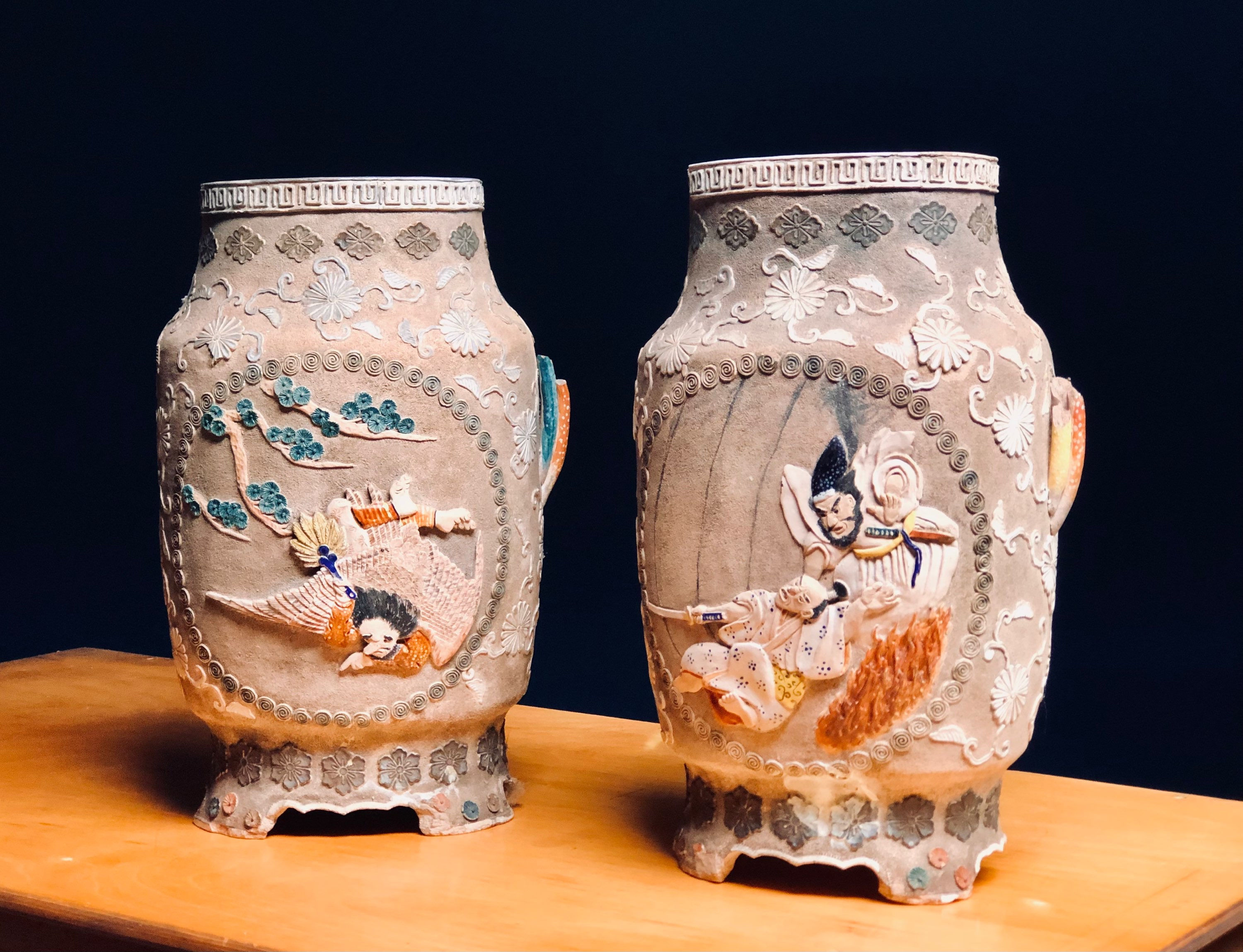 Antique Japanese vases