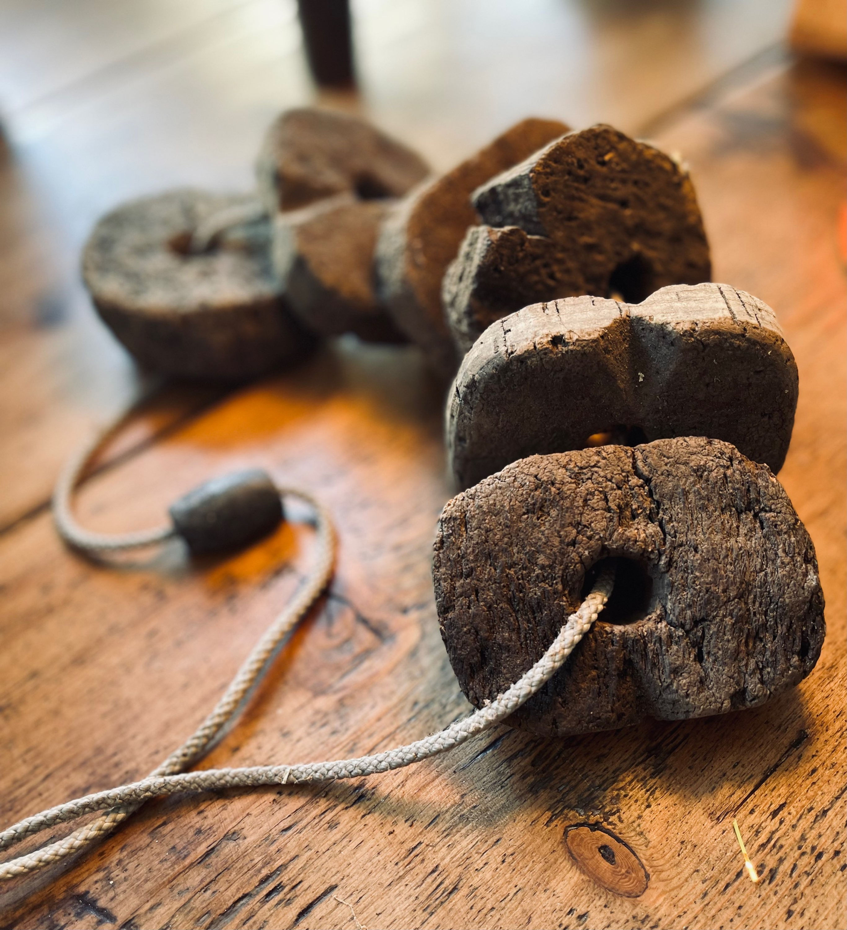 Vintage cork fishing floats
