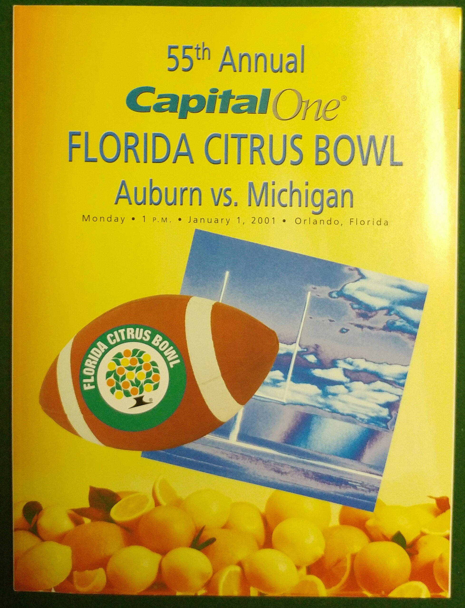 2001 Auburn vs. Michigan Citrus Bowl Program