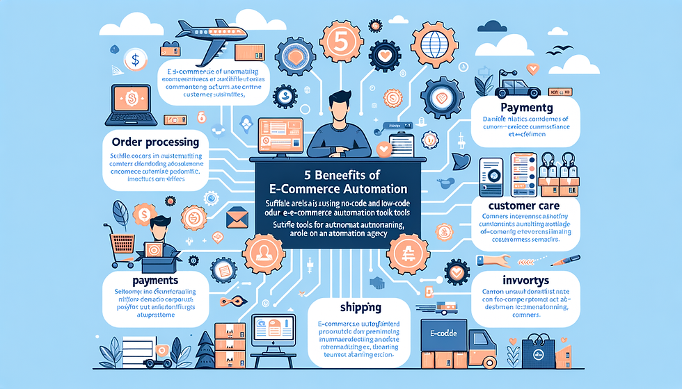 5 Key Benefits of E-Commerce Automation with No-Code and Low-Code Tools