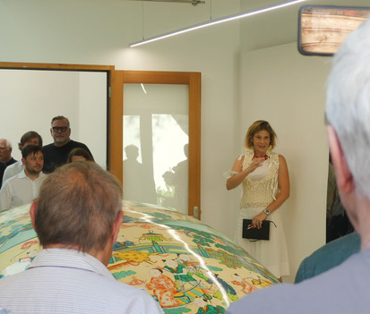 Opening of Ma Jun Encounters_H.Hamm, F.Rehfeld, M.Spengler at Pfeufer 38, 2022, Photo Rita