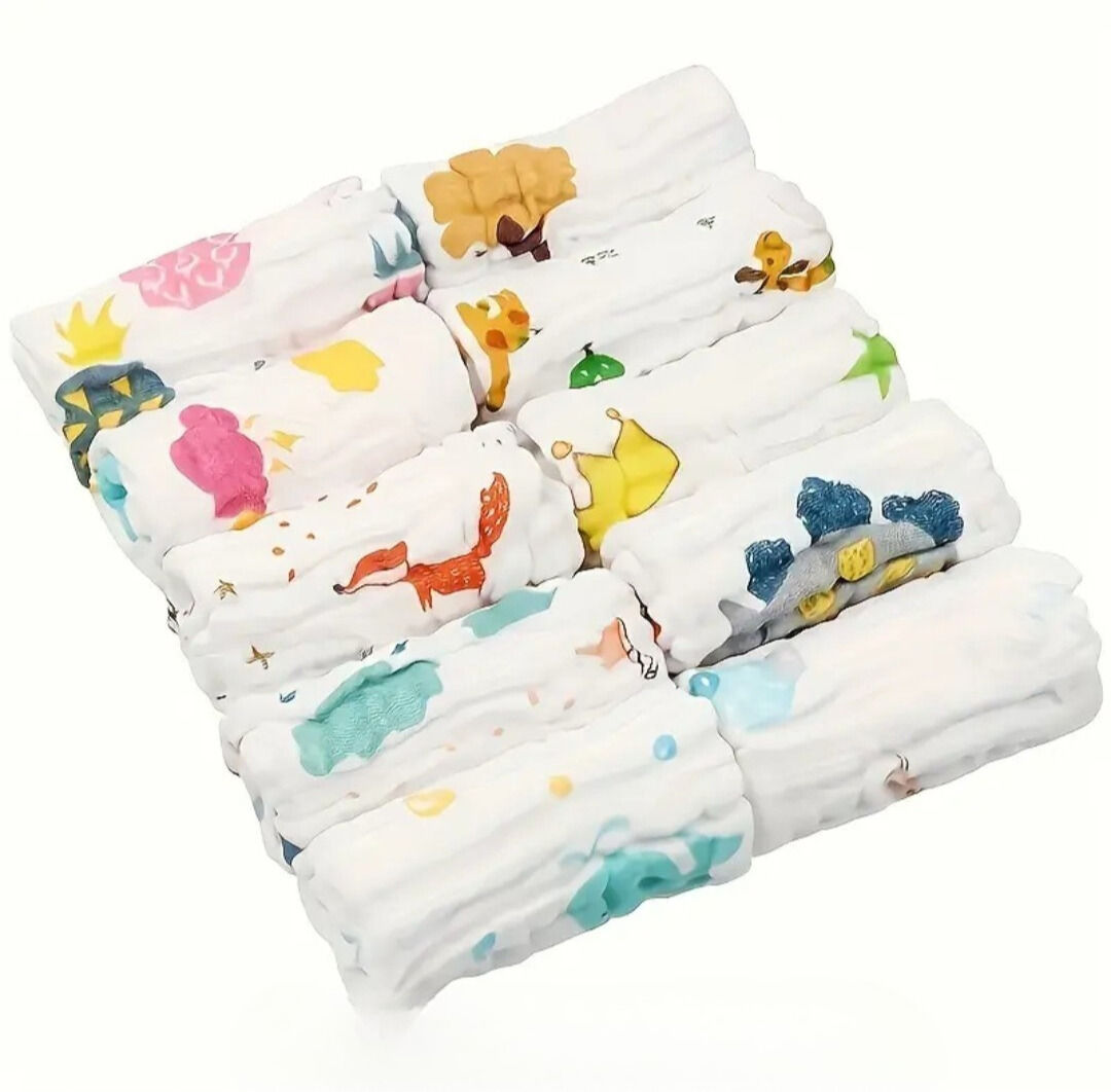 10pcs Cotton Baby Wash Cloths
