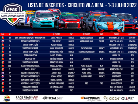 Strong entry-list for CPV race at Circuito Vila Real