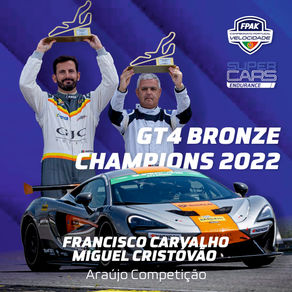 Miguel Cristóvão e Francisco Carvalho triunfaram na classe GT4 Bronze