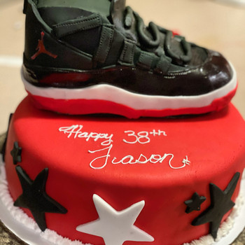 Jordan shoe cake