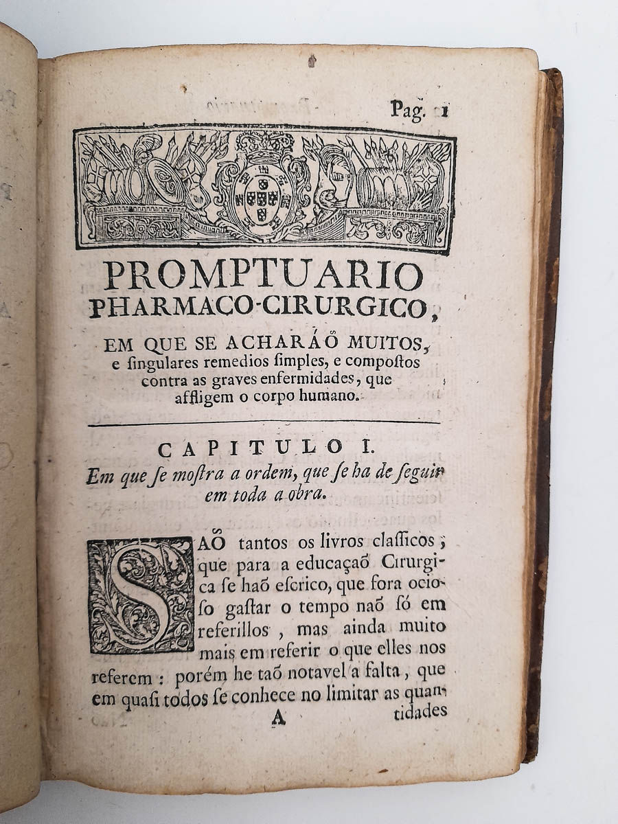 Miniatura: Promptuario Pharmaco e Cirurgico - - Santos de Torres - 1756