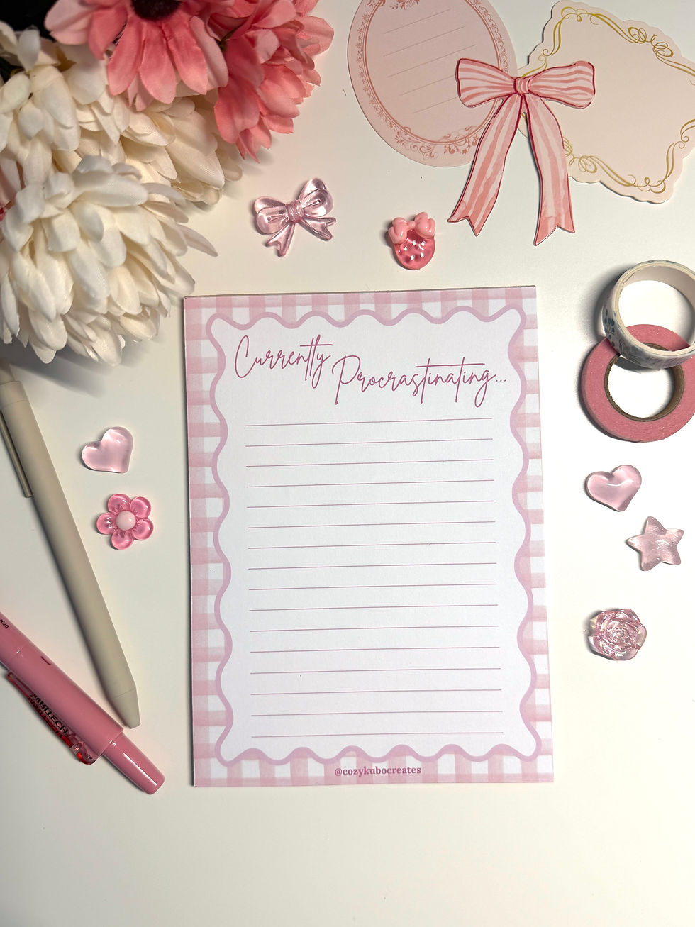 Thumbnail: "Currently Procrastinating..." Memo Pad