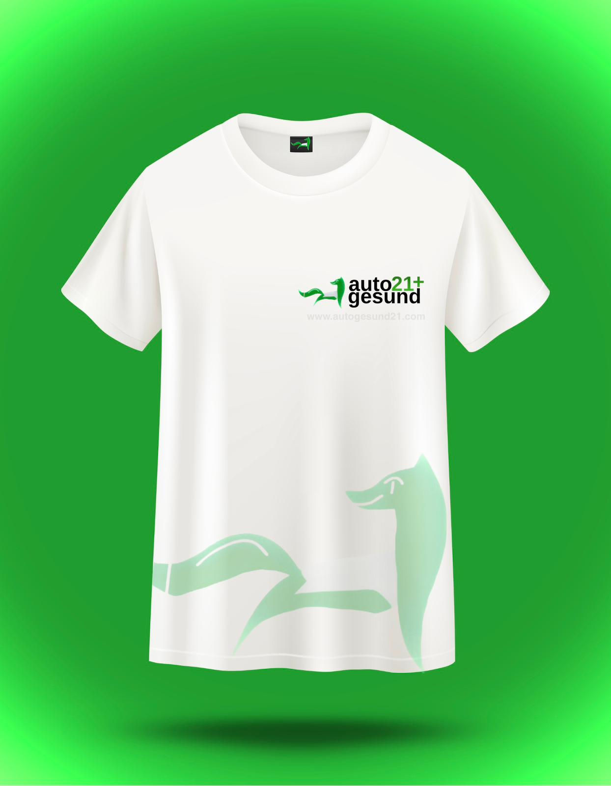 Fuchs-Gewebe Weiß Tshirt