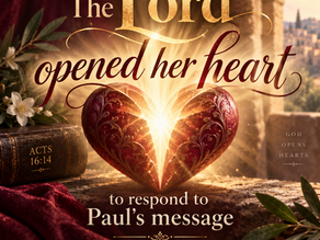 Acts 16:11-15 - Open Heart (Mind) Surgery