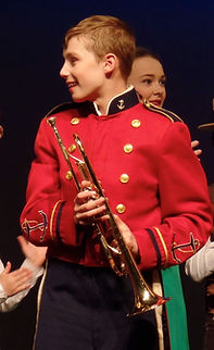 Band uniforms in The Music Man JR