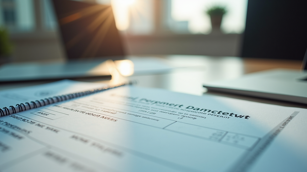 Close-up view of Canadian work permit document on a table