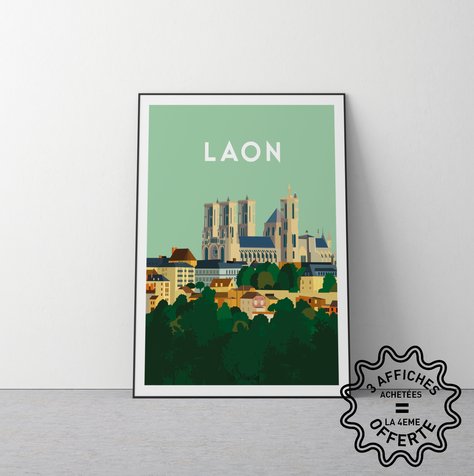 Affiche de Laon dans l'Aisne