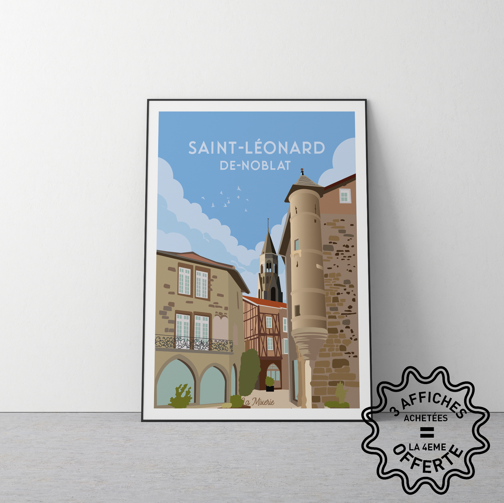 Affiche de Saint-Léonard-de-Noblat en Haute-Vienne