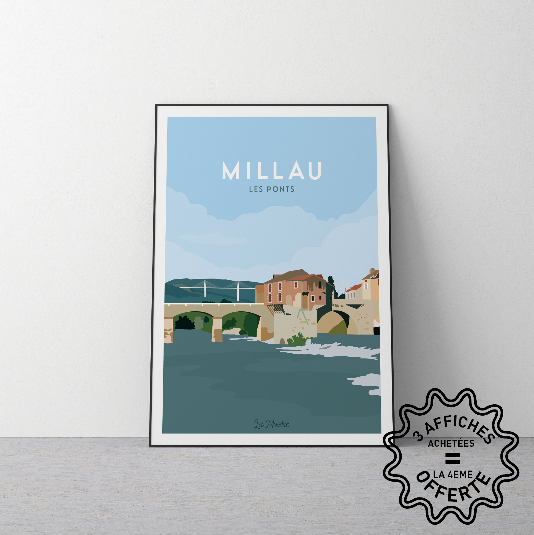 Affiche de Millau en Aveyron