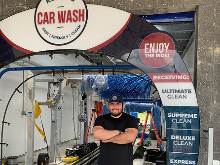 Express car wash tunnel