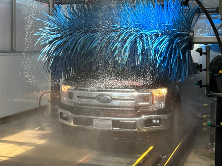Express car wash tunnel