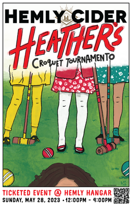 Hemly Cider Heather's Croquet Tournamento Poster