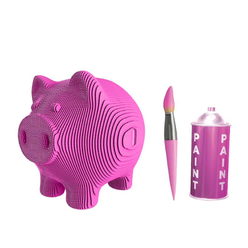 Thumbnail: PIGGY MONEY BANK Cartonic 3D Puzzle