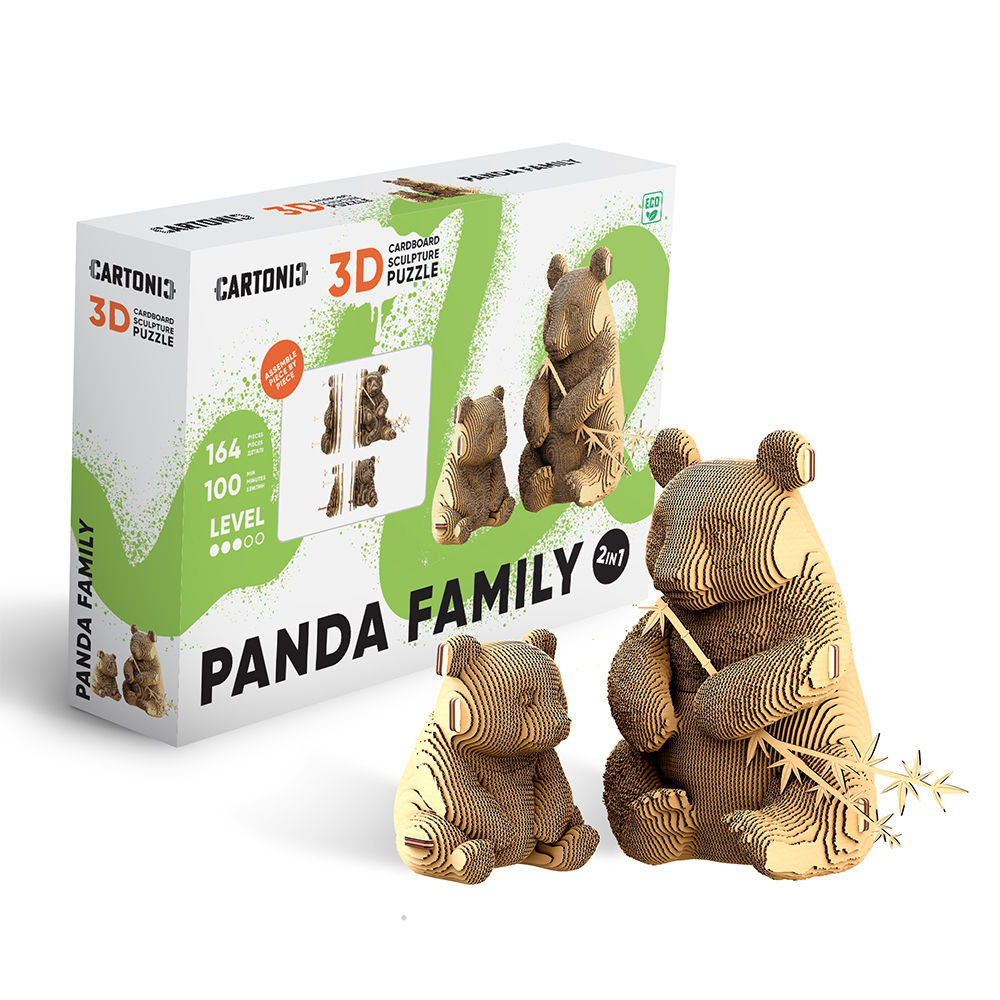 PANDA FAMILY Cartonic 3D Puzzle