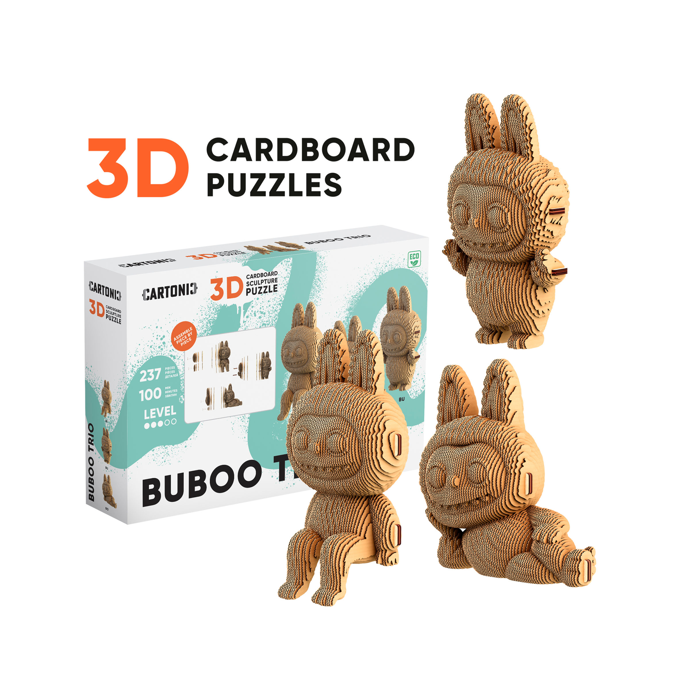 BUBOO TRIO Cartonic 3D Puzzle