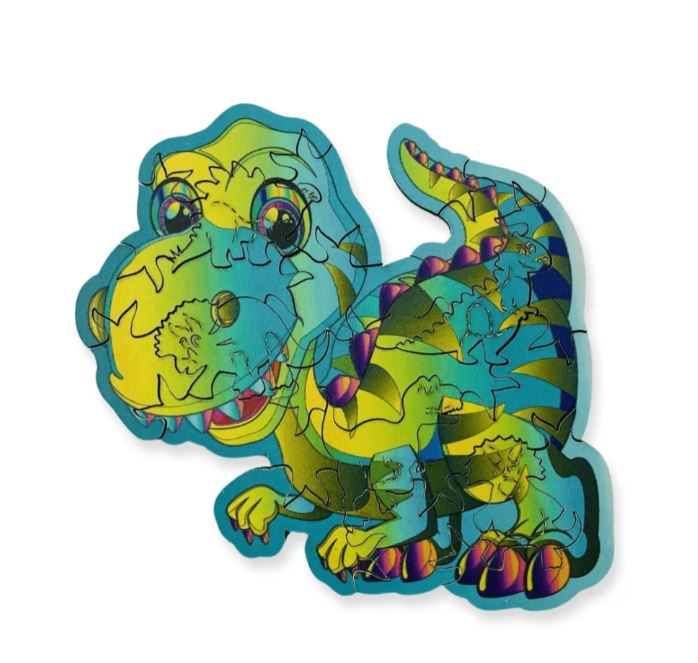 The Little T-rex Wooden Puzzle