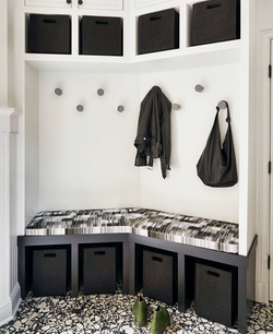 TERRAZZO - B&W 24x24 Install Mudroom