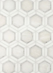 Elsa Hex Mosaic with grout