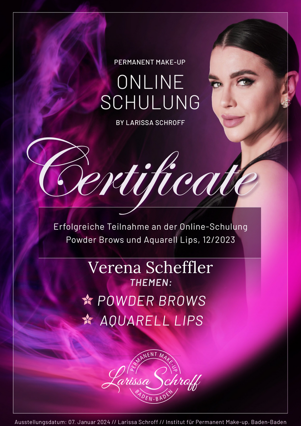 Online Schulung Powder Brows & Aquarell Lips