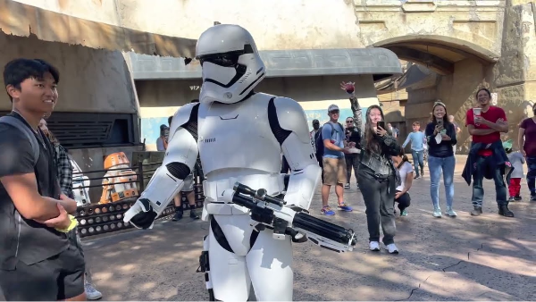 A photo from inside "Star Wars: Galaxy’s Edge" at Disneyland Resort, Image courtesy of Disney.