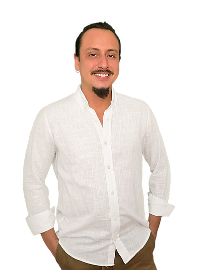 Stefano com um olhar confiante